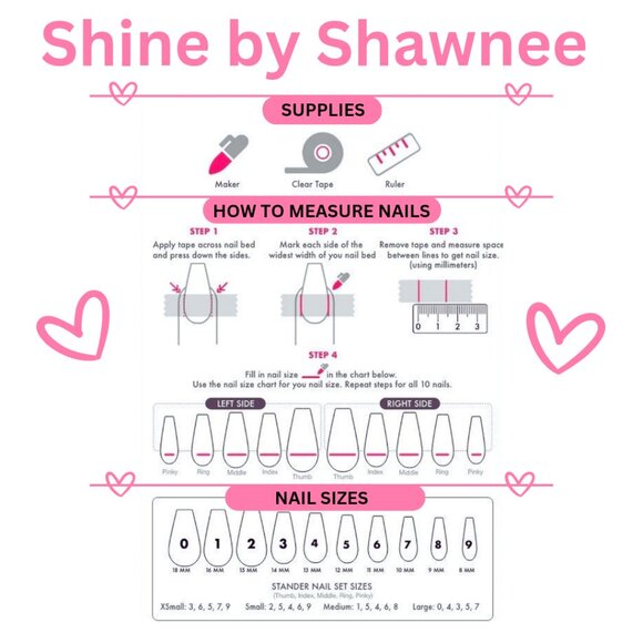 Handmade Luxury Press-On Nails | Sturdy & Reusable | PINK ROMANCE - Picture 7 of 8